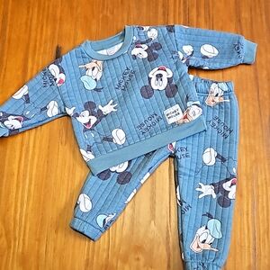 Disney Baby 12 month Mickey & Donald 2 piece set